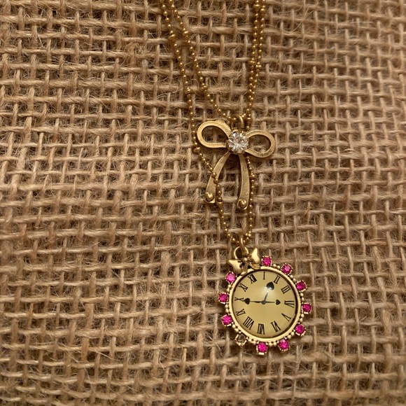 Betsey Johnson Jewelry - Betsey Johnson Two Strand Pendant Necklace